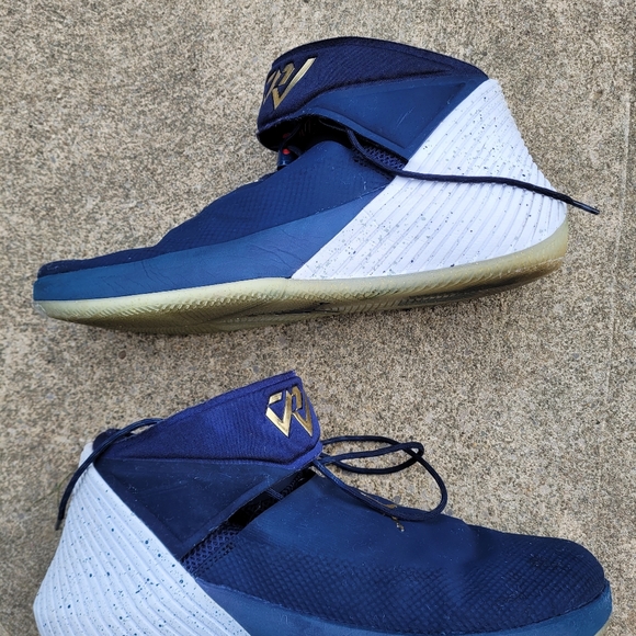 A1-Air Jordan 'Why Not?' ZER0.1 Tribute Blue sneakers Men SZ 12 Shoes - Picture 2 of 10